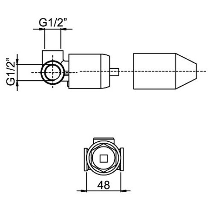 Carlo Frattini скрытая часть для смесителя F5089/1C