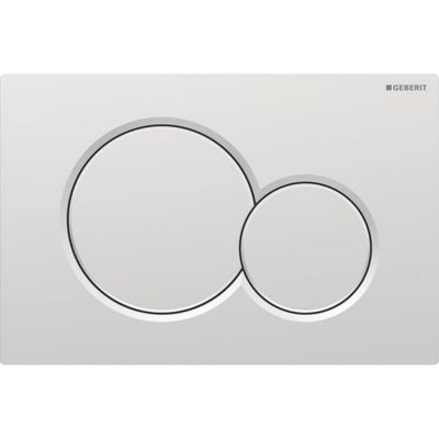 115.770.JQ.5 Geberit Sigma01 Клавиша для двойного смыва, круглая: Матовый хром, легкоочищ. покрытие