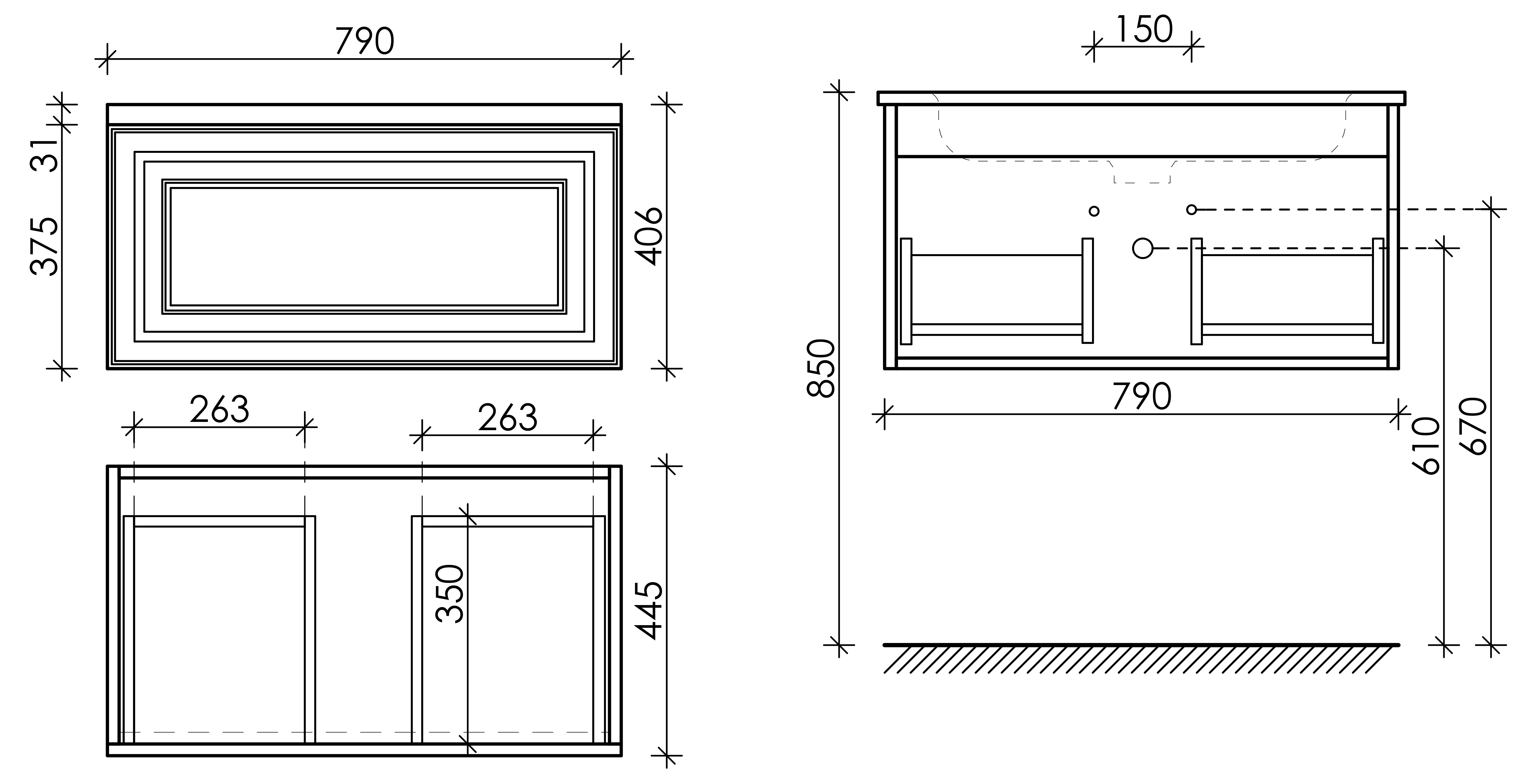 Тумба подвесная SANCOS Very 790х445х406, c одним  ящиком оснащенным доводчиками, Bianco , арт.VR80W