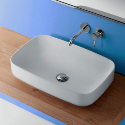 Kerasan Tribeca раковина 60*38 накладная 514130 белая матовая