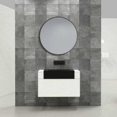901U800 Мебель B&W U901.800 основной шкаф, Blum направляющие, кварцевая раковина (800x550x512)