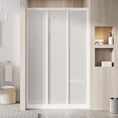 00VG01R211 Душевая дверь Ravak Supernova ASDP3-120 см белый профиль, матовый полистирол