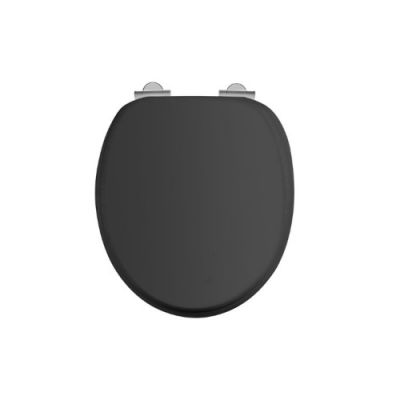 Сиденье для унитаза Burlington чёрное матовое S48