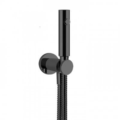 Gessi Cono Комплект гигиенического душа, цвет: Black Metal Brushed PVD 45123#707
