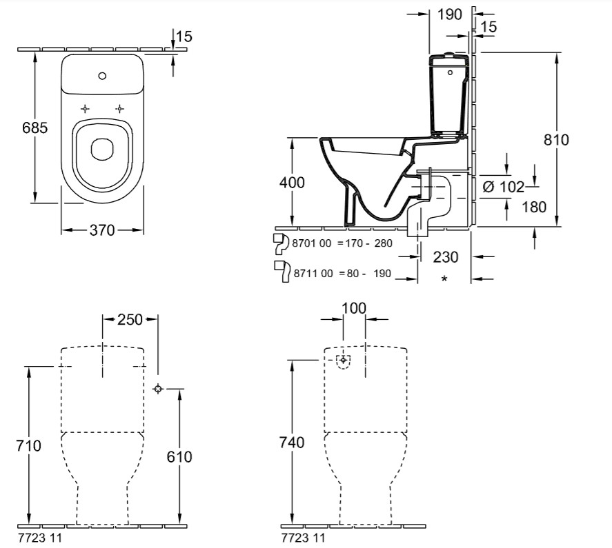 Унитаз Villeroy&Boch Subway 6610 1001
