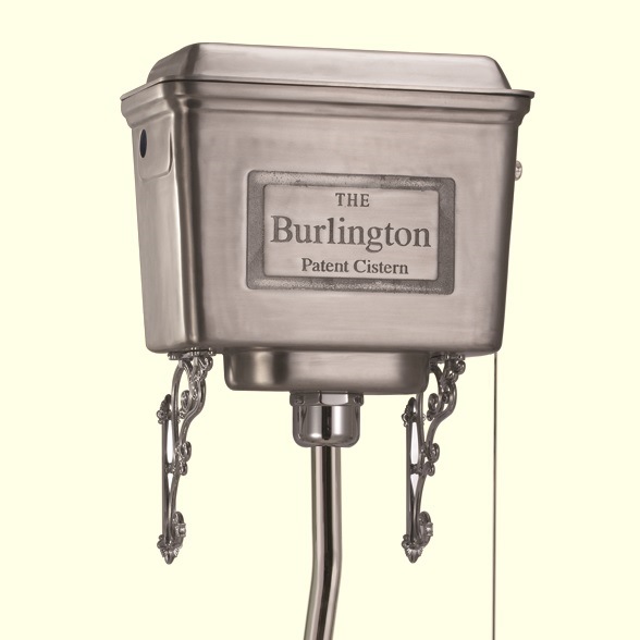 Унитаз с бачком на высокой трубе Burlington T58ALU+T30CHR+P2