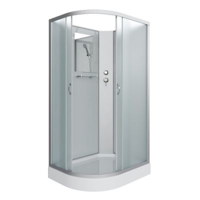 Душ.каб. NG-3312-14RBK (1200х800х2000) низкий поддон(13см) стекломатовое