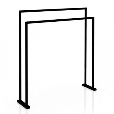 Decor Walther HT 5 Полотенцедержатель двойной 70x16x75см, напольный, цвет: черный 503560