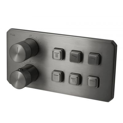 Maxonor ABSOLUTE PL87109/6-9 Блок управления встроенной душевой системы, графит матовый