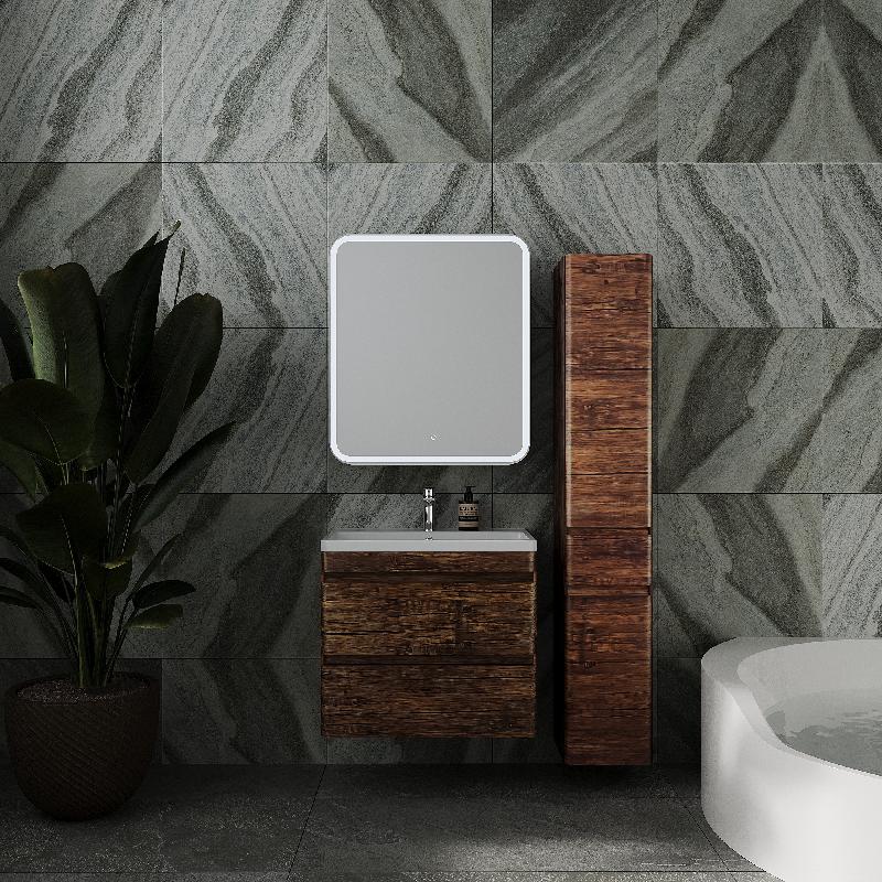 Тумба для раковины подвесная "Атлантика 70", Люкс старое дерево, PLUS