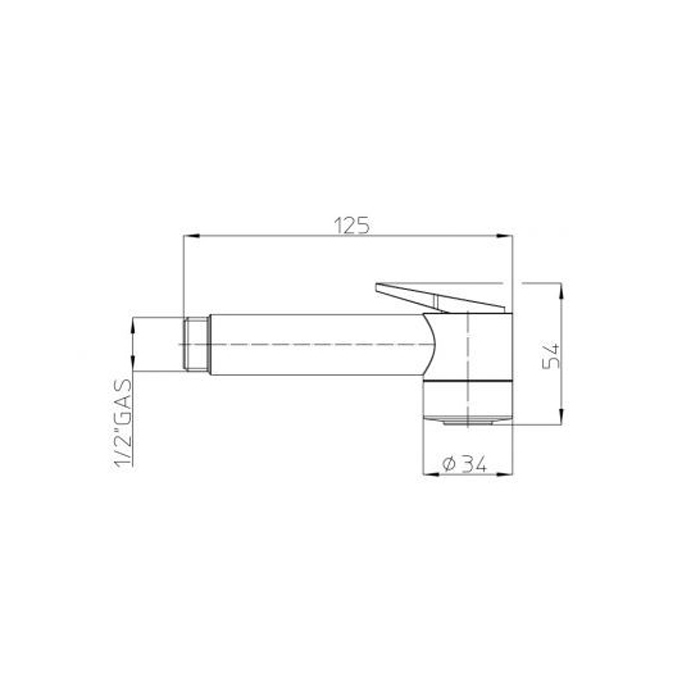 Bossini Paloma Душевые лейки из ABS с клапаном подачи d34mm, цвет: хром B01443.030
