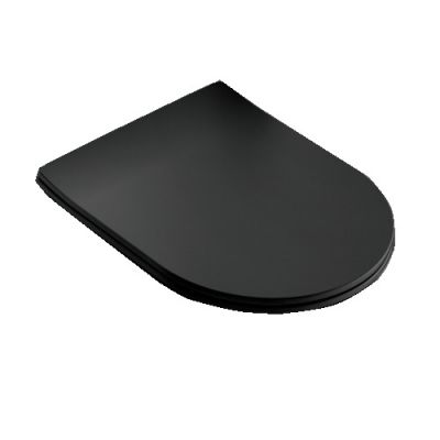 Сидение для унитаза Olympia Clear/Milady с микролифтом C5CN23 чёрный матовый
