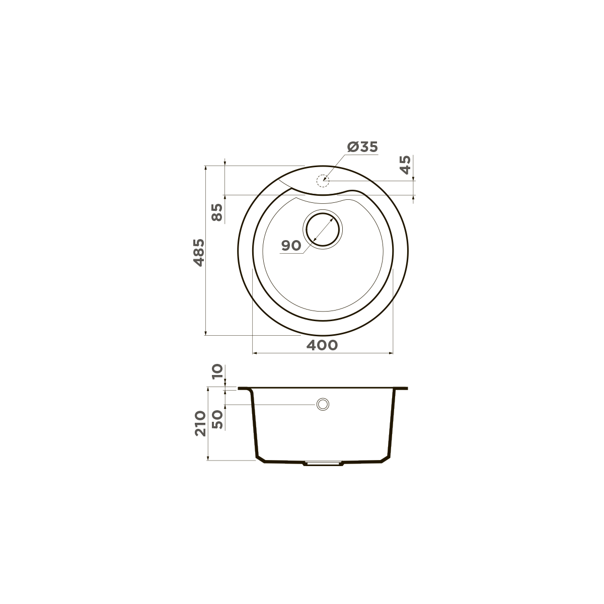 Кухонная мойка Omoikiri Yasugata 48R-WH Tetogranit/белый 4993133