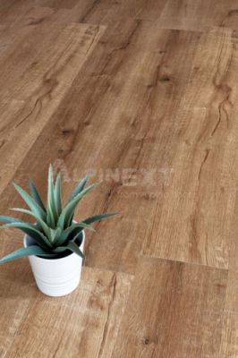 Каменно-полимерная плитка Alpine floor 120x18 Дуб ROYAL Синхронное тиснение Real Wood ECO  2-1