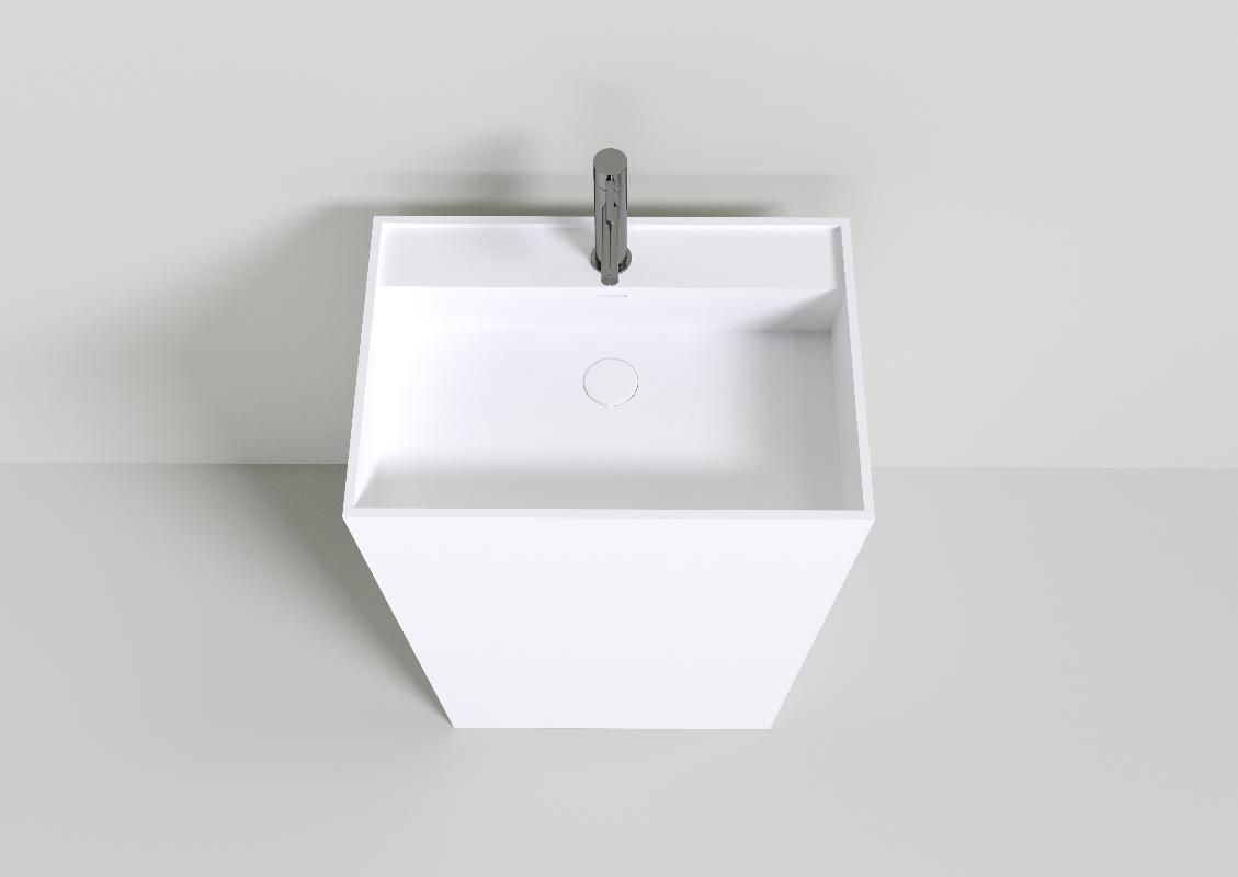 Раковина напольная 60x42 из искусственного камня NTBagno Padova NT406