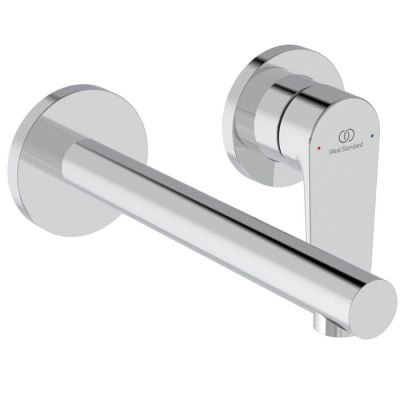 BE019AA Ideal Standard Ceralife O Смеситель для раковины, настенный, излив: 18см., без донного клапана, для монтажа с A1313NU цвет: хром
