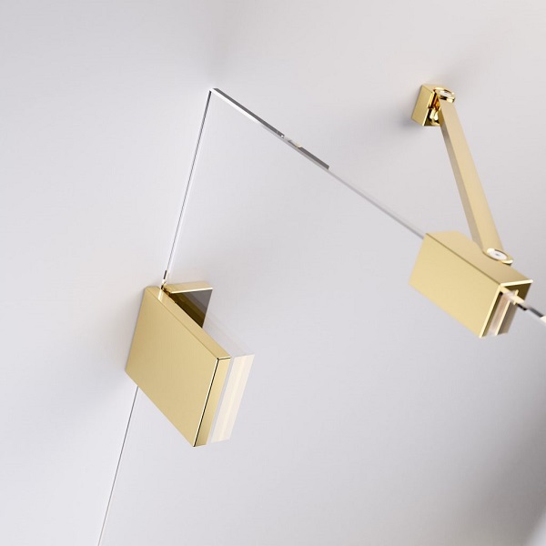 Пятиугольный душевой уголок 90X90 Essenza Pro Gold PTJ