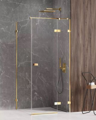 AVEXA GOLD Душевой уголок 80x100 New Trendy EXK-1651 глянцевое золото