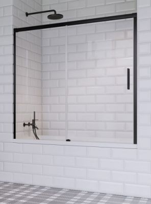 Шторка на ванну 180 см Radaway IDEA Black PN DWJ