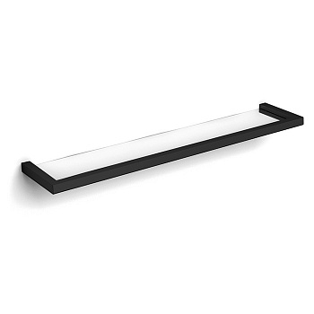 Gattoni Kubik полка керамическая 40см., с кромкой цвет: черный матовый 4025/ABNO