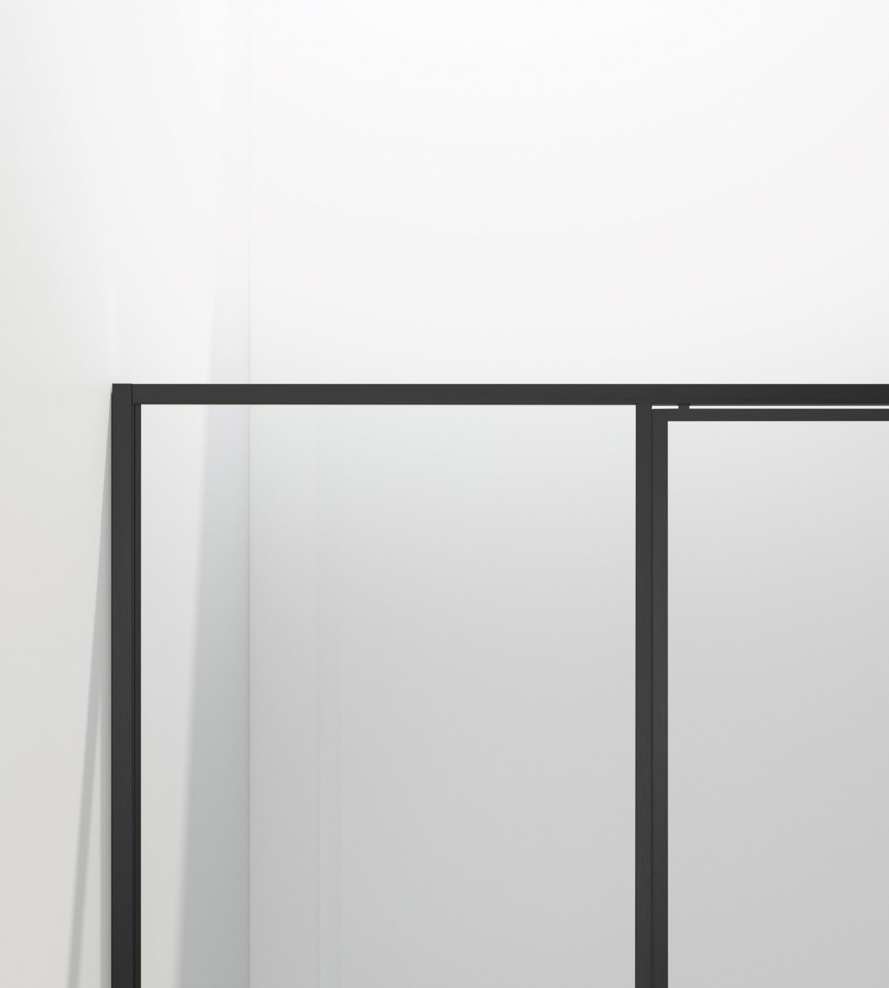 Душевая дверь Slim 8mm VDP-4SL120CLB, черный, стекло прозрачное